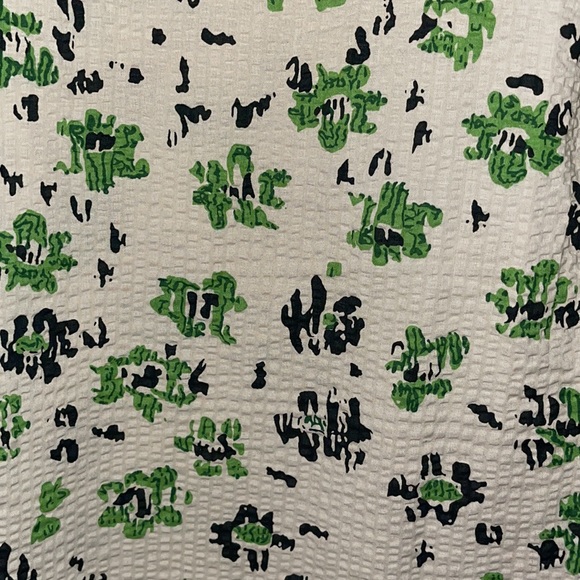 ASOS Vila shirt dress floral print in Sandshell size 4. Green, Black, Cream NEW - Picture 9 of 16